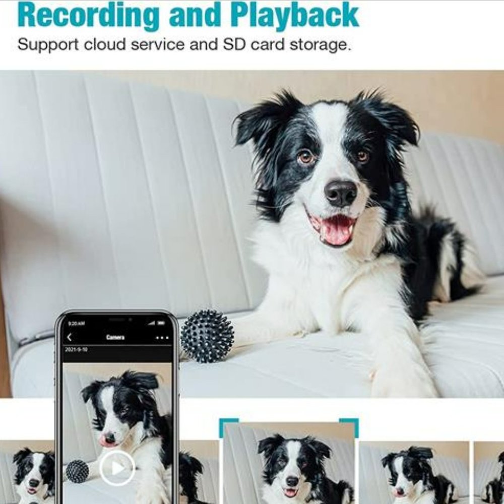 🐶Pet Camera1080P Pet Cam,360° Two Way Audio Camera Bundle With the Alexa Smart - Picture 5 of 6